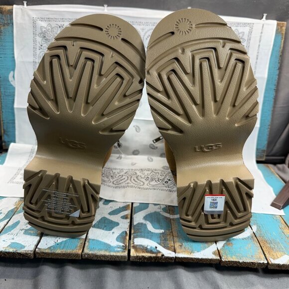 NEW UGG Classic Twin Seam New Heights Side ZIP Boot Chestnut 1158313 Womens 9 - Picture 6 of 8